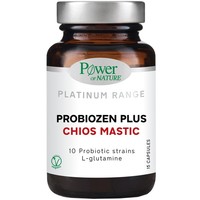 Power Health Platinum Range Probiozen Plus Chios Mastic 15caps - Συμπλήρωμα Διατροφής με Μαστίχα Χίου, Προβιοτικά, Γλουταμίνη & Ψευδάργυρο για Καλή Λειτουργία του Γαστρεντερικού Συστήματος