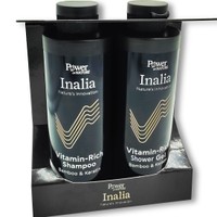 Inalia Promo Vitamin-Rich Shampoo 250ml & Shower Gel 250ml - Δυναμωτικό Σαμπουάν για Όγκο Πλούσιο σε Βιταμίνες & Αναζωογονητικό Αφρόλουτρο Πλούσιο σε Βιταμίνες
