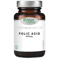 Power Health Platinum Range Folic Acid 400μg 30veg.caps - Συμπλήρωμα Διατροφής με Φυλλικό Οξύ που Συμβάλλει στην Ανάπτυξη του Μητρικού Ιστού Κατά την Εγκυμοσύνη