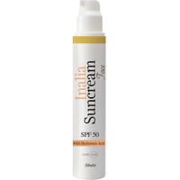 Inalia Suncream Face Spf50, 50ml - Αντηλιακή Κρέμα Προσώπου Υψηλής Προστασίας με Υαλουρονικό Οξύ, Εκχύλισμα από Σταφύλι & Βιταμίνη E