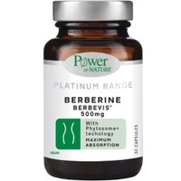 Power Health Platinum Range Berberine 500mg 30caps - Συμπλήρωμα Διατροφής Φυτοσωματικού Εκχυλίσματος του Βοτάνου Berberis Αristata για Υποστήριξη της Μεταβολικής Υγείας, Βελτίωση του Λιπιδαιμικού Προφίλ & Αποδοτικότερη Διαχείριση Βάρους