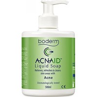 Boderm Acnaid Liquid Soap 500ml - Υγρό, Καθαριστικό Σαπούνι Προσώπου για την Καθημερινή Περιποίηση της Λιπαρής Επιδερμίδας με Ακμή, με Αντλία
