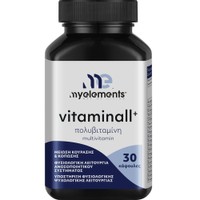My Elements Vitaminall+ 30caps - Συμπλήρωμα Διατροφής Πολυβιταμινών, Μετάλλων & Ιχνοστοιχείων Κατά της Κούρασης & Κόπωσης, για Γερό Ανοσοποιητικό & Φυσιολογική Ψυχολογική Λειτουργία & Νοητική Επίδοση