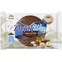 Natura Vita Protein Way Biscuit Hazelnut Flavour 60g - Μπισκότο Πρωτεΐνης με Γεύση Φουντούκι & Επικάλυψη Κακάο
