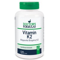 Doctor's Formulas Vitamin K2 120caps - Συμπλήρωμα Διατροφής που Συμβάλλει στην Καρδιαγγειακή Υγεία  Και στην Υγεία των Οστών