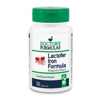 Doctor's Formulas Lactofer Iron Formula 30caps - Συμπλήρωμα Διατροφής Σιδήρου που Συμβάλλει στη Μείωση της Κούρασης και της Κόπωσης