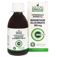 Doctor's Formulas Magnesium Gluconate 100mg 225ml - Πόσιμο Συμπλήρωμα Διατροφής Λιποσωμιακή Φόρμουλα Μαγνησίου που Συμβάλλει στην Φυσιολογική Λειτουργία του Νευρικού Συστήματος