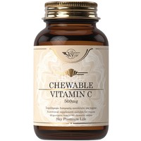 Sky Premium Life Chewable Vitamin C 500mg 60 Chew.tabs - Συμπλήρωμα Διατροφής για Δυνατό Ανοσοποιητικό & Αντιοξειδωτική Δράση