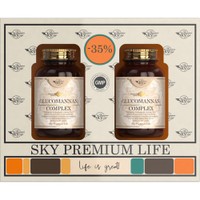 Sky Premium Life Promo Glucomannan Complex 120tabs (2x60tabs) - Συμπλήρωμα Διατροφής με Γλυκομαννάνη, Ινουλίνη, & Εκχύλισμα Λευκών Φασολιών για Απώλεια Βάρους