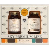 Sky Premium Life Promo Vitamin C 1000mg, 60tabs & Vitamin C 500mg, 60tabs - Συμπλήρωμα Διατροφής Βιταμίνης C Βραδείας Αποδέσμευσης για Ενίσχυση του Ανοσοποιητικού με Αντιοξειδωτική Δράση