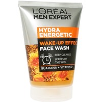 L'oreal Paris Men Expert Hydra Energetic Wake-Up Effect Face Wash 100ml - Αναζωογονητικό Gel Βαθύ Καθαρισμού Προσώπου για τον Άνδρα, με Γκουαρανά & Βιταμίνη C