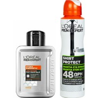 L'oreal Paris Men Expert Πακέτο Προσφοράς Hydra Energetic After Shave Balm 100ml & Shirt Protect Deo Spray 150ml - Βάλσαμο για Μετά το Ξύρισμα Κατά της Ερυθρότητας & Ανδρικό Αποσμητικό Spray 48ωρης Προστασίας Ενάντια στα Λευκά, Κίτρινα Σημάδια