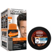 L'oreal Paris Men Expert Πακέτο Προσφοράς One-Twist Hair Colour No 05 Light Brown, 50ml & Messy Hair Molding Clay 75ml - Βαφή Μαλλιών για Γρήγορο & Εύκολο Φυσικό Αποτέλεσμα & Πηλός για Μαλλιά & Μούσια