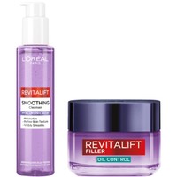 L'Oreal Paris Promo Revitalift Filler Hyaluronic Gel-Cream 50ml & Smoothing Cleanser Spray 150ml - Ενυδατική Κρέμα Τζελ Προσώπου με Υαλουρονικό Οξύ & Τζελ Καθαρισμού με Υαλουρονικό & Σαλικυλικό Οξύ