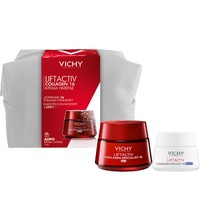 Vichy Promo Liftactiv Collagen Specialist 16 Day Cream 50ml & Δώρο Night Cream 15ml & Δώρο Νεσεσέρ 1 Τεμάχιο - Αντιγηραντική Κρέμα Προσώπου Ημέρας που Ενισχύει το Κολλαγόνο & Διορθώνει 16 Σημάδια Γήρανσης & Κρέμα Νύχτας για Επανόρθωση Βαθιών Ρυτίδων με Βιοπεπτίδια & Ρεσβερατρόλη