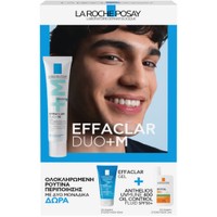 La Roche-Posay Promo Effaclar Duo + M 40ml & Δώρο Purifying Foaming Gel 50ml & Δώρο Anthelios UVMune Spf50+ 400 Oil Control Fluid 3ml - Διορθωτική Κρέμα Κατά των Ατελειών για Δέρμα με Τάση Ακμής & Καθαριστικό Τζέλ Προσώπου & Λεπτόρρευστη Αντηλιακή Κρέμα για Πρόσωπο & Λαιμό Πολύ Υψηλής Προστασίας