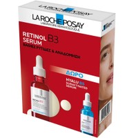 La Roche-Posay Promo Retinol B3 Serum 30ml & Δώρο Hyalu B5 Suractivated Serum 10ml - Αντιρυτιδικός Ορός με Συμπύκνωμα Ρετινόλης για Ανάπλαση της Επιδερμίδας & Αντιρυτιδικός Ορός Προσώπου για Επανόρθωση & Αναπλήρωση με Τεχνολογία 4 Ισχυρών Μορφών Υαλουρονικού Οξέος