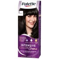 Schwarzkopf Palette Intensive Hair Color Creme Kit 1 Τεμάχιο - 2 Μαύρο - Μόνιμη Κρέμα Βαφή Μαλλιών για Έντονο Χρώμα Μεγάλης Διάρκειας & Περιποίηση