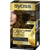 Syoss Oleo Intense Permanent Oil Hair Color Kit 1 Τεμάχιο - 4-60 Καστανό Χρυσό - Επαγγελματική Μόνιμη Βαφή Μαλλιών για Εξαιρετική Κάλυψη & Έντονο Χρώμα που Διαρκεί, Χωρίς Αμμωνία