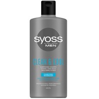 Syoss Shampoo Men Clean & Cool Επαγγελματικό Σαμπουάν για Άνδρες, Αφήνει Αίσθηση Φρεσκάδας στα Κανονικά Προς Λιπαρά Μαλλιά 440ml