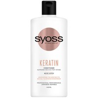 Syoss Keratin Conditioner Επαγγελματική Μαλακτική Κρέμα που Αναπληρώνει την Δομή της Τρίχας στα Αδύναμα Μαλλιά που Σπάνε 440ml