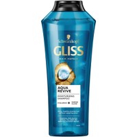 Schwarzkopf Gliss Aqua Revive Moisturizing Shampoo with Hyaluron & Marine Algae 400ml - Ενυδατικό Σαμπουάν για Κανονικά & Ξηρά Μαλλιά