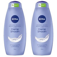 Nivea Πακέτο ΠροσφοράςCream Smooth Shower Cream 2x750ml 1+1 Δώρο - Κρεμώδες Αφρόλουτρο με Πολύτιμο Βούτυρο Καριτέ