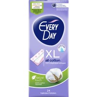 Every Day All Cotton Extra Long XL Ανατομικά Σερβιετάκια με Βαμβακερό Κάλυμμα 24 Τεμάχια