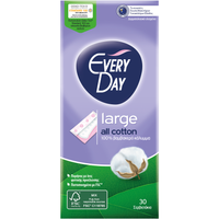 Every Day All Cotton Large Ανατομικά Σερβιετάκια με Βαμβακερό Κάλυμμα 30 Τεμάχια