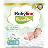 Babylino Premium Ultra Soft Νο1 Newborn (2-5kg) 68 Τεμάχια - 