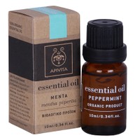 Apivita Essential Oil Μenta-Peppermint Μέντα 10ml - 100% Βιολογικό Αιθέριο Έλαιο με Βάση την Αρωματοθεραπεία
