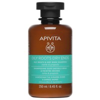 Apivita Oily Roots Dry Ends Shampoo 250ml - Σαμπουάν Εξισορρόπησης για Λιπαρές Ρίζες Ξηρές Άκρες με Τσουκνίδα & Πρόπολη