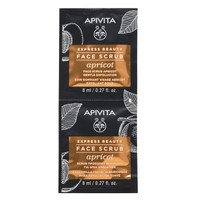 Apivita Express Beauty Gentle Exfoliation Apricot Face Scrub 2x8ml - Scrub Προσώπου με Βερίκοκο για Ήπια Απολέπιση