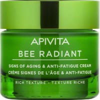 Apivita Bee Radiant Rich Texture Anti-Fatigue Cream 50ml - Κρέμα για Σημάδια Γήρανσης & Ξεκούραστη Όψη Πλούσιας Υφής
