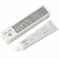 Apivita White Λευκαντική Οδοντόκρεμα με Μαστίχα & Πρόπολη 75ml - Οδοντόκρεμα Κατάλληλη για Ομοιοπαθητική