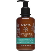 Apivita Refreshing Fig Moisturizing Body Milk 200ml - Ενυδατικό Γαλάκτωμα Σώματος για Τόνωση & Αναζωογόνηση με Αντλία με Σύκο & Αιθέρια Έλαια