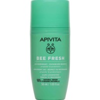 Apivita Bee Fresh 24h Deodorant Roll-on 50ml - Αποσμητικό Roll-on 24ωρης Δράσης με Σεβασμό στο Μικροβίωμα του Δέρματος