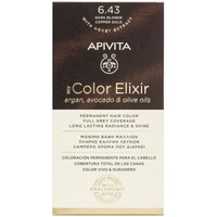 Apivita Promo My Color Elixir Permanent Hair Color - 6.43 Ξανθό Σκούρο Χάλκινο Μελί - Μόνιμη Βαφή Μαλλιών για Λαμπερό Χρώμα που Διαρκεί