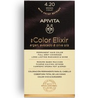 Apivita Promo My Color Elixir Permanent Hair Color - 4.20 Καστανό Βιολετί - Μόνιμη Βαφή Μαλλιών για Λαμπερό Χρώμα που Διαρκεί