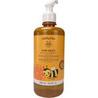Apivita Mini Bees Gentle Kids Shower Gel 500ml - Απαλό Αφρόλουτρο για Παιδιά με Πορτοκάλι & Μέλι