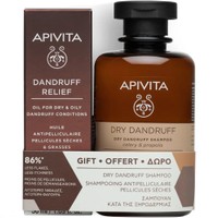 Apivita Promo Dandruff Relief Oil 50ml & Dry Dandruff Shampoo​​​​​​​ 250ml  - Λάδι Κατά της Πυτιρίδας & Σαμπουάν Κατά της Ξηροδερμίας