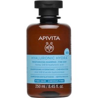 Apivita Hyaluronic Hydra Moisturizing Shampoo for Fine Hair 250ml - Σαμπουάν για Λεπτά Μαλλιά με Υαλουρονικό Οξύ & Μέλι