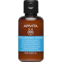 Apivita Hyaluronic Hydra Moisturizing Shampoo with Hyaluronic Acid & Honey StB Travel Size 75ml - Σαμπουάν Ενυδάτωσης Καθημερινής Χρήσης με Υαλουρονικό Οξύ & Μέλι