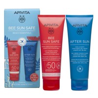 Apivita Promo Bee Sun Safe Hydra Fresh Face & Body Milk Spf50, 100ml & After Sun Cool & Sooth Face & Body Gel-Cream 100ml - Ενυδατικό Αναζωογονητικό Γαλάκτωμα για Πρόσωπο & Σώμα & Δροσιστική & Καταπραϋντική Κρέμα-Gel για Πρόσωπο & Σώμα