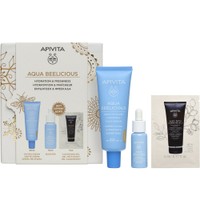 Apivita Promo Aqua Beelicious Healthy Glow Hydrating Fluid Cream Spf30 Tinted 40ml & Δώρο Refreshing Hydrating Face Booster 10ml & Δώρο Black Detox Cleansing Jelly 5ml - Λεπτόρρευστη Κρέμα Προσώπου Ενυδάτωσης για Φυσική Λάμψη Υψηλής Προστασίας με Χρώμα & Ορός Προσώπου για Αναζωογόνηση & Ενυδάτωση με Λουλούδια & Μέλι & Μαύρο Gel Καθαρισμού για Πρόσωπο & Μάτια με Ενεργό Άνθρακα & Πρόπολη