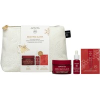 Apivita Promo Beevine Elixir Wrinkle & Firmness Lift Cream Rich Texture 10ml & Δώρο Firming Activating Lift Serum 10ml & Wrinkle Lift Eye & Lip Cream 1,5ml & Δώρο Νεσεσέρ 1 Τεμάχιο - Αντιρυτιδική Κρέμα Προσώπου για Σύσφιξη & Lifting Πλούσιας Υφής & Ορός Ενεργοποίησης Σύσφιξης & Lifting & Αντιρυτιδική Κρέμα Lifting για Μάτια & Χείλη