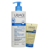 Uriage Promo Xemose Anti-Itch Soothing Oil Balm 500ml & Δώρο Cleansing Soothing Oil 50ml - Καταπραϋντικό Έλαιο Βάλσαμο Κατά του Κνησμού για το Πολύ Ξηρό Δέρμα & Λάδι Καθαρισμού για το Ντους & το Μπάνιο