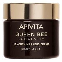 Apivita Queen Bee Longevity 12 Youth Markers Silky Light Cream 50ml - Αντιγηραντική Κρέμα Προσώπου Ελαφριάς, Μεταξένιας Υφής για Δράση σε 12 Δείκτες Νεότητας