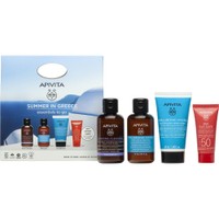 Apivita Promo Face & Hair Travel Size Kit & Δώρο Bee Sun Safe Defence Face Cream Spf50, 15ml - Αφρός Καθαρισμού για Πρόσωπο & Μάτια & Σαμπουάν Ενυδάτωσης Καθημερινής Χρήσης & Κρέμα Μαλλιών Ενυδάτωσης & Αντηλιακή Κρέμα Προσώπου Υψηλής Προστασίας