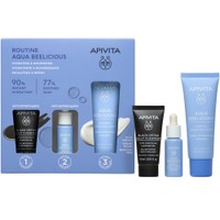 Apivita Promo Aqua Beelicious Comfort Hydrating Cream Rich Texture 40ml & Δώρο Refreshing Hydrating Face Booster 10ml & Δώρο Black Detox Cleansing Jelly 15ml - Απαλή Κρέμα Ενυδάτωσης Πλούσιας Υφής & Ορός Προσώπου για Αναζωογόνηση & Ενυδάτωση & Μαύρο Gel Καθαρισμού για Πρόσωπο & Μάτια με Ενεργό Άνθρακα
